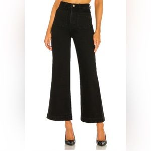 Rolla’s jeans high rise wide leg capri black jean size 26